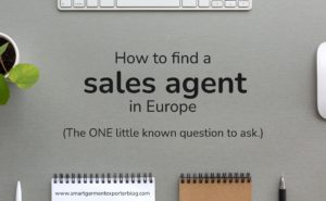 how to find a sales agent for rmg export in europe