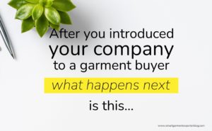 how to approach garment buyers
